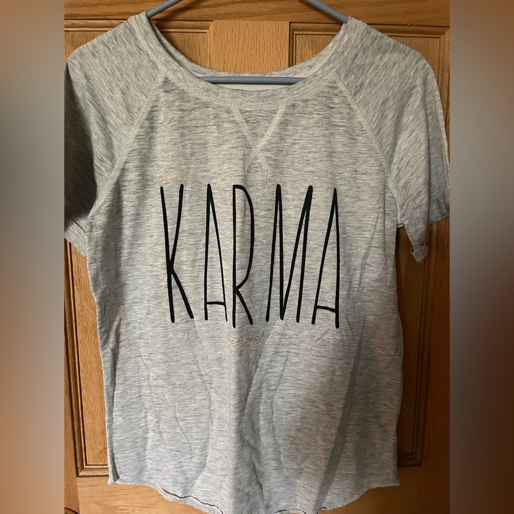 Women’s gray karma t-shirt